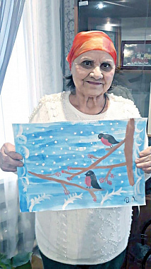 Рисунок 85-летней жительницы из поселка Целина вызвал восторг у зрителей.
