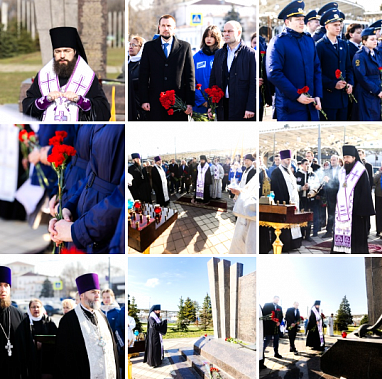 Совершили  литию по жертвам авиакатастрофы ...