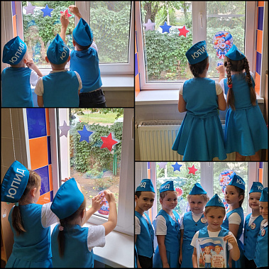   Команда «Светофора» красит летом белым, синим, красным...