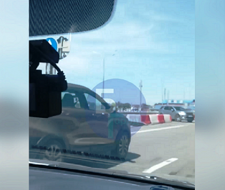 Тот самый проблемный разворот  близ Соленого озера. Источник фото: телеграм-канал  