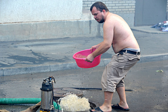 Пожар в центре Ростова