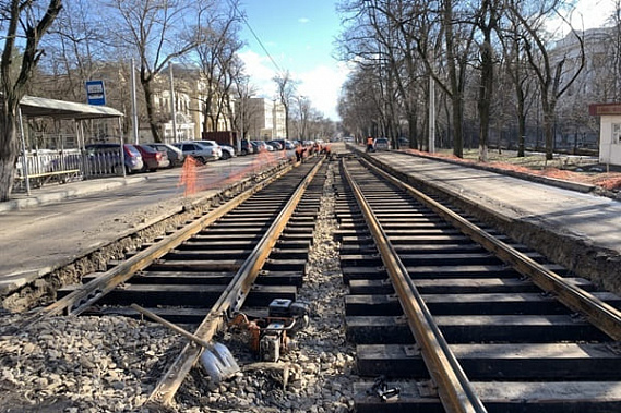 Срок завершения ремонта трамвайных путей в Новочеркасске снова перенесли