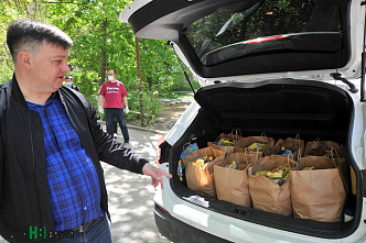 «Ростов без наркотиков» раздает продуктовые наборы нуждающимся семьям, малоимущим и пенсионерам