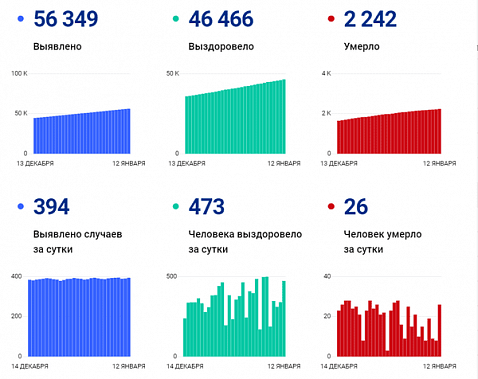 Коронавирус в Ростовской области: статистика на 12 января