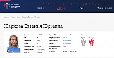 Ростовчанка завоевала золото на этапе Кубка мира по фехтованию среди юниоров