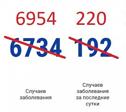 В Ростовской области за сутки зарегистрировано еще 220 случаев коронавируса