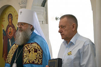 В Азовском районе освящен храм Александра Невского