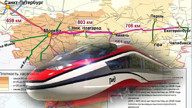 Москву и Ростов свяжет высокоскоростная железнодорожная магистраль