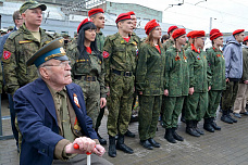 В Ростове встретили агитпоезд «Мы — армия страны! Мы — армия народа!»