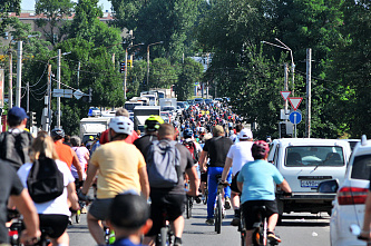 По улицам донской столицы прошел очередной велопробег «Ростсельмаш»