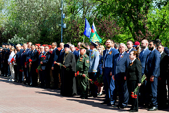 06 05 2025 В канун Дня Победы на ростовском мемориале «Кумженская роща» зажжен Вечный огонь