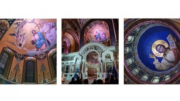 Стены Вознесенского собора Новочеркасска украсили интерьерной подсветкой