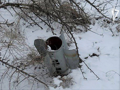 Обнаружен неразорвавшийся снаряд от вражеского «Града»