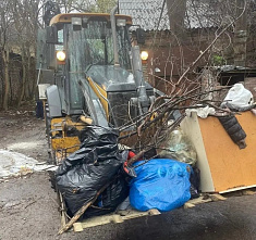 Даже дождь не помешал масштабному субботнику...
