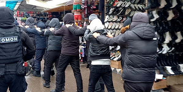 После рейда на рынке «Темерник». Источник фото: 1rnd.ru