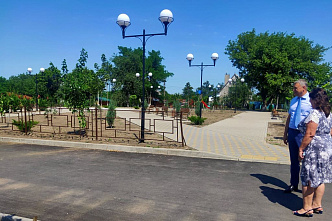 В рамках программы «Сделаем вместе» в поселке Новокадамово благоустраивается сквер