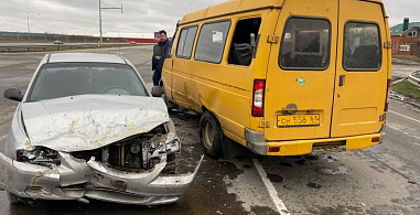Двое пассажиров маршрутки «Кулешовка-Азов» пострадали в аварии на трассе