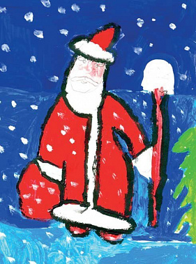 Рисунок «Скоро Новый год». Автор Дима Васильев, 8 лет.