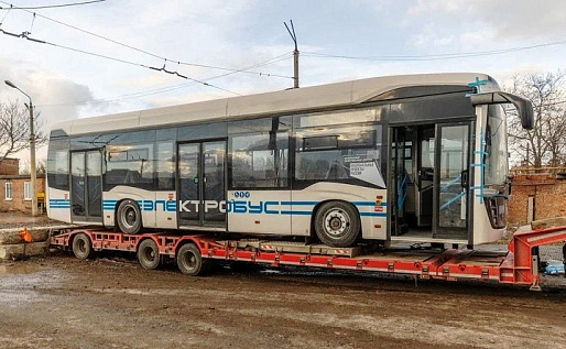 В Таганрог доставили первую партию электробусов