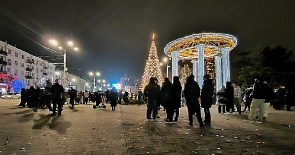 Новогодняя ночь в Ростове. Источник фото: 1rnd.ru