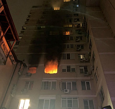 В центре Ростова сегодня ночью случился пожар