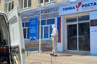 На Дону продолжают дезинфицировать общественные площадки