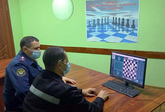 Колонисты из разных регионов сыграли в шахматы с помощью видеоконференцсвязи