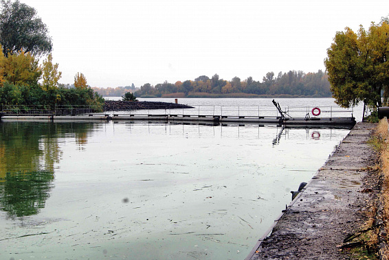 Ковш водозабора. Первый этап очистки.