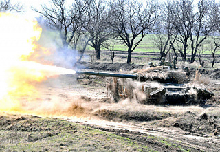 В Ростовской области танкисты провели учения
