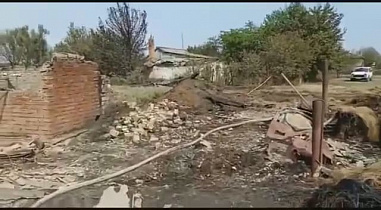 Последствия серии пожаров в Цимлянском районе