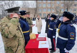 Казачата из ЛНР приняты в кадетское братство Войска Донского