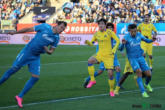 Дзюба забивает гол бывшим одноклубникам. Фото с сайта ФК «Ростов»