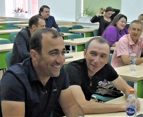 Члены сборных команд Дона и России мастера спорта Хейрадин Нуриев и Евгений Овчаренко.