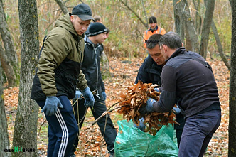 Как прошёл субботник в роще на Левом берегу Дона