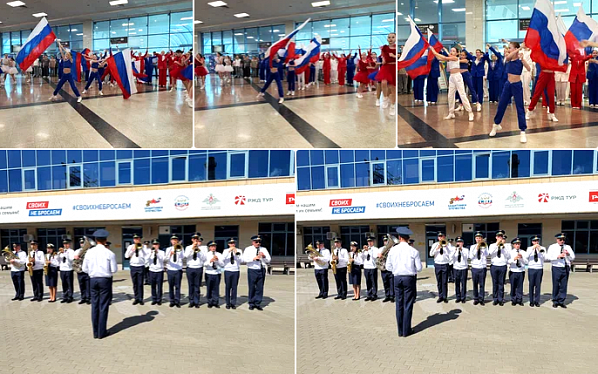Ростов-на-Дону: сегодня военные музыканты с гармонией представили плац-концерт