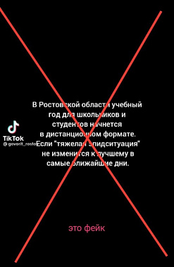Начало учебного года на Дону в дистанционном формате — фейк!