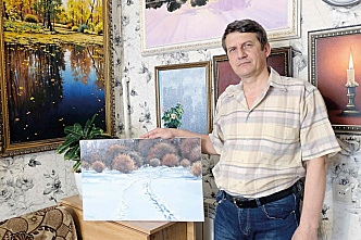 Шахтер из Зверево рисует уникальные пейзажи