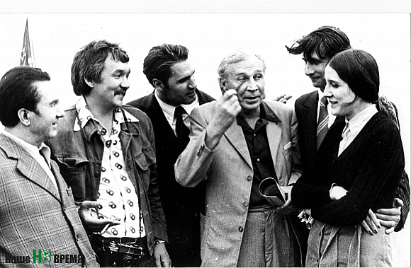 Встреча с кинозрителями Таганрога. 1978 год. Слева – автор этого материала.