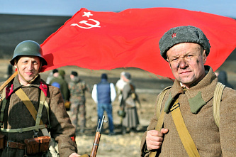 На «Самбекских высотах» прошла реконструкция боев