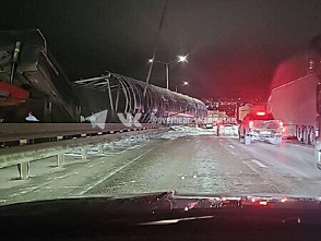 ЧП на трассе М-4 «Дон» привело к серьезному осложнению движения автотранспорта