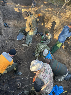 Поисковики на севере Ростовской области обнаружили останки 19 советских воинов