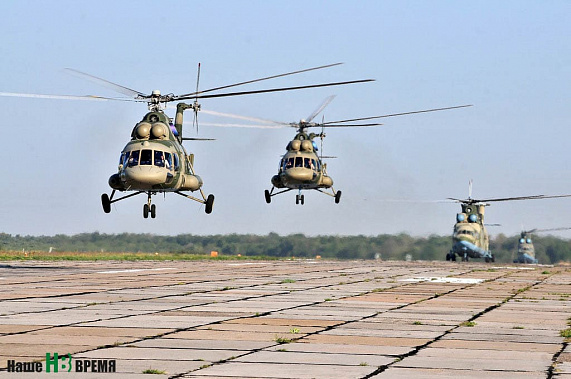 Донские вертолетчики перелетели на учения в Северную Осетию