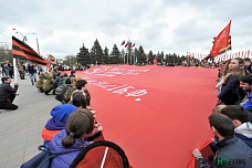 Знамя Победы развернули в Ростове
