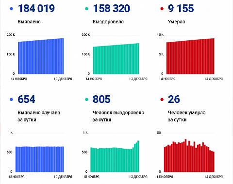 Коронавирус в Ростовской области: статистика на 13 декабря
