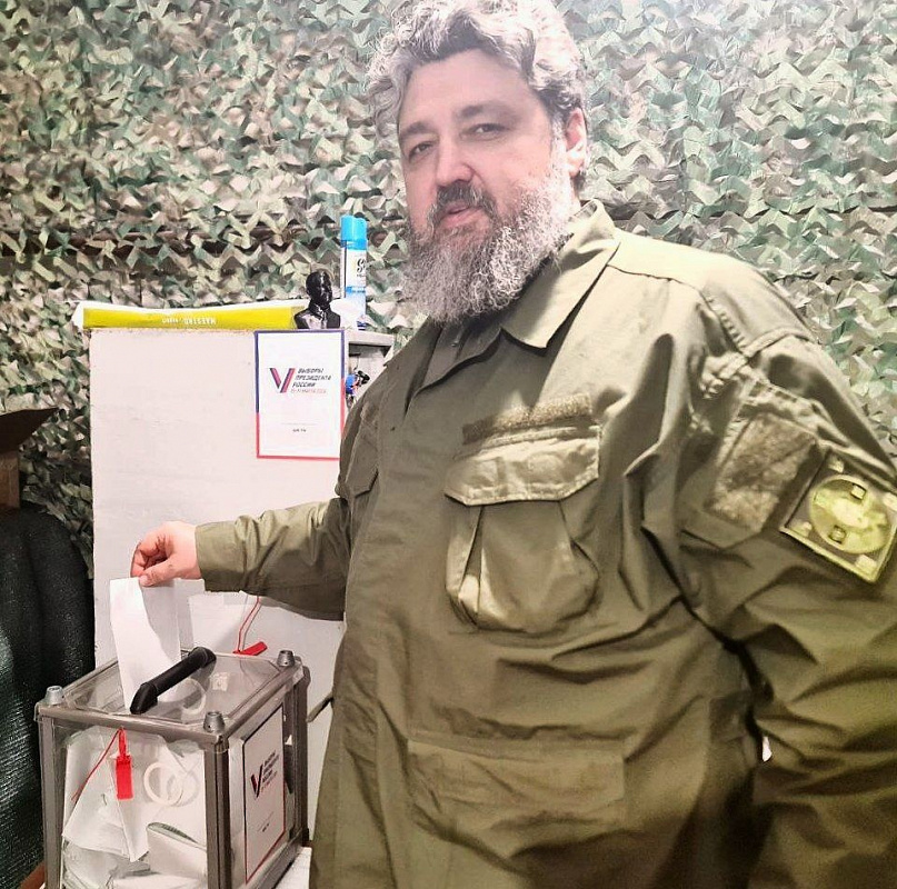 Валерий Волощук принял участие в выборах Президента России, находясь в командировке в зоне проведения специальной военной операции