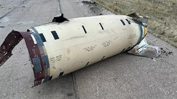 Фрагмент ракеты ATACMS. Источник фото: Минобороны РФ.