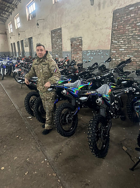 Участники СВО получили еще одну партию мототехники