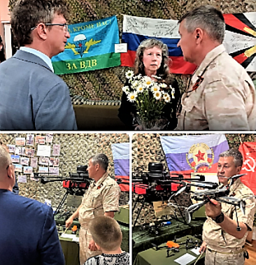 Передвижную выставку ростовской школы №49 по тематике СВО увидели батайчане