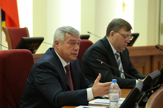 Во время встречи. Источник фото: пресс-сдужба губернатора Ростовской области.