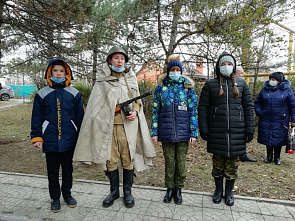 В азовском селе Пешково перезахоронили останки неизвестного бойца